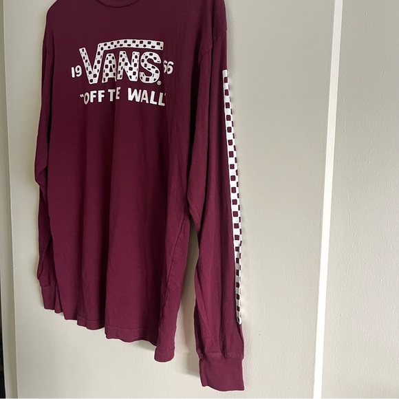 ❄️ SOLD ❄️ Vans Graphic Long Sleeve T-shirt - checkered - Picture 3 of 5
